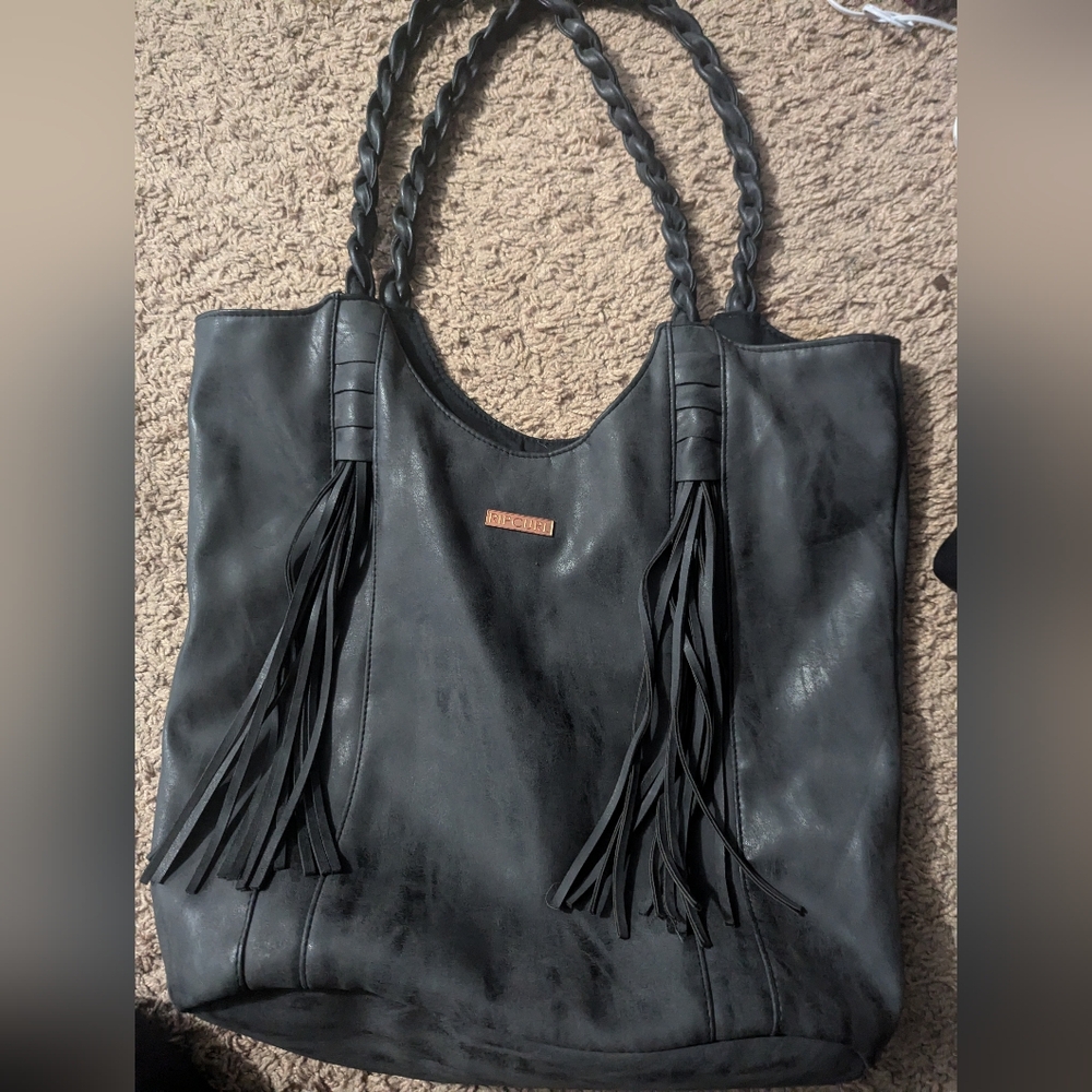 Large Ripcurl Purse with fringe and braided detail